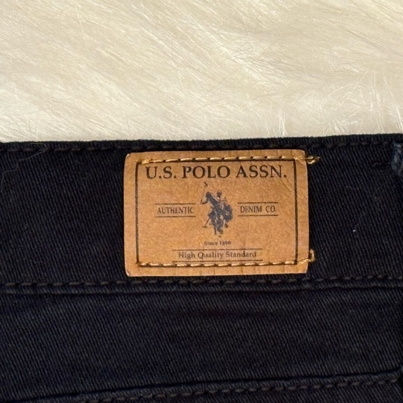 US Polo Association black jeans, kids size 18, like new. - Picture 3 of 5